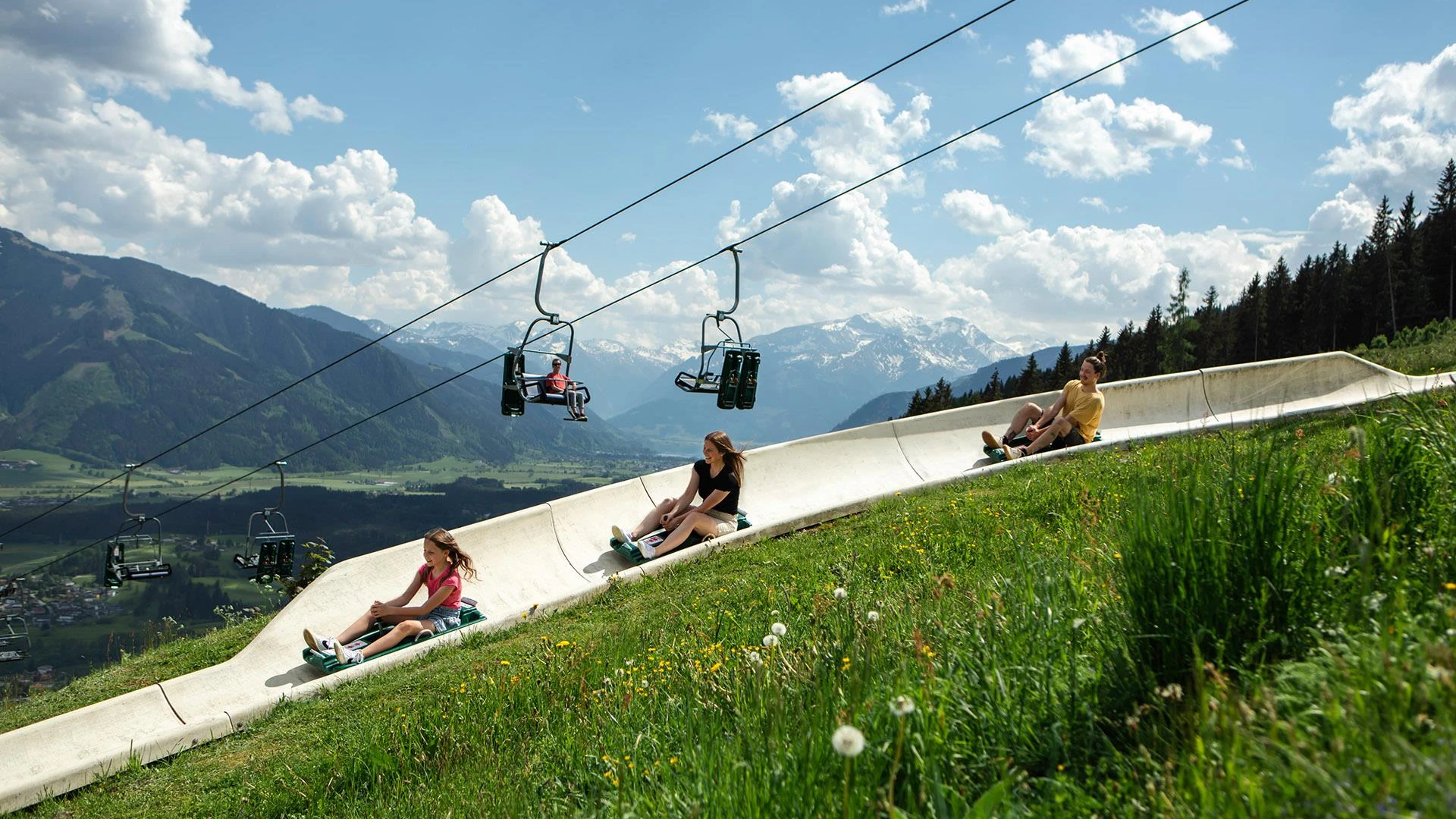 Summer toboggan runs in Saalfelden Leogang